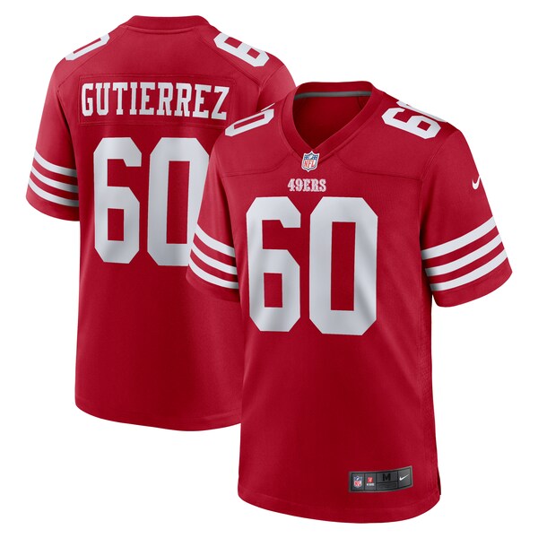 Sebastian Gutierrez San Francisco 49ers Nike Team Game Jersey -  Scarlet