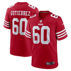 Sebastian Gutierrez San Francisco 49ers Nike Team Game Jersey -  Scarlet