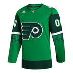 Philadelphia Flyers adidas St. Patrick's Day Authentic Custom Jersey - Kelly Green