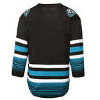 San Jose Sharks Youth Alternate Replica Jersey - Black