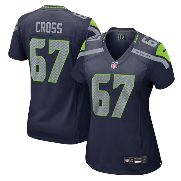 Charles Cross Seattle Seahawks Nike Women's Team Game Jersey -  College Navy
