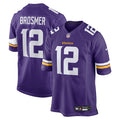 Max Brosmer Minnesota Vikings Nike Team Game Jersey -  Purple