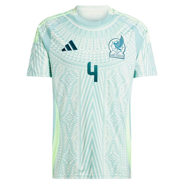 Edson Alvarez Mexico National Team adidas 2024 Away Replica Player Jersey - Green/Burgundy