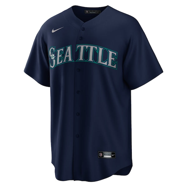 Julio Rodriguez Seattle Mariners Nike Official Replica Player Jersey - Navy/Aqua/White