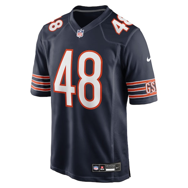 D'Marco Jackson Chicago Bears Nike Team Game Jersey -  Navy