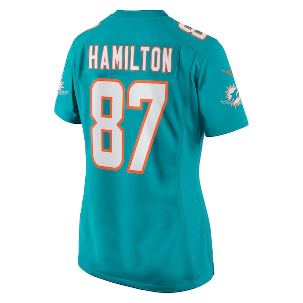 DaeSean Hamilton Miami Dolphins Nike Women's Home Game Player Jersey - Aqua