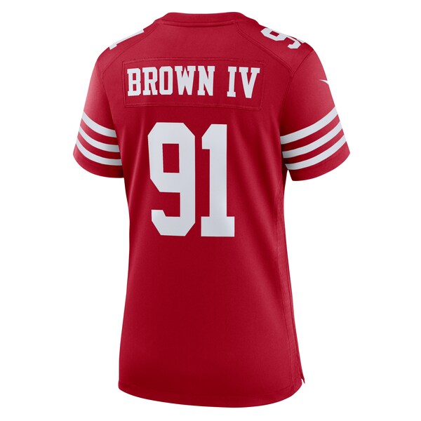 Earnest Brown IV San Francisco 49ers Nike Women's Team Game Jersey -  Scarlet