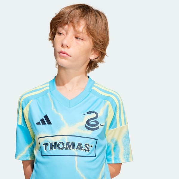 Philadelphia Union adidas Youth 2025 The Voltage Kit Replica Jersey - Blue
