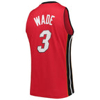 Dwyane Wade Miami Heat Hardwood Classics Swingman Jersey - Red