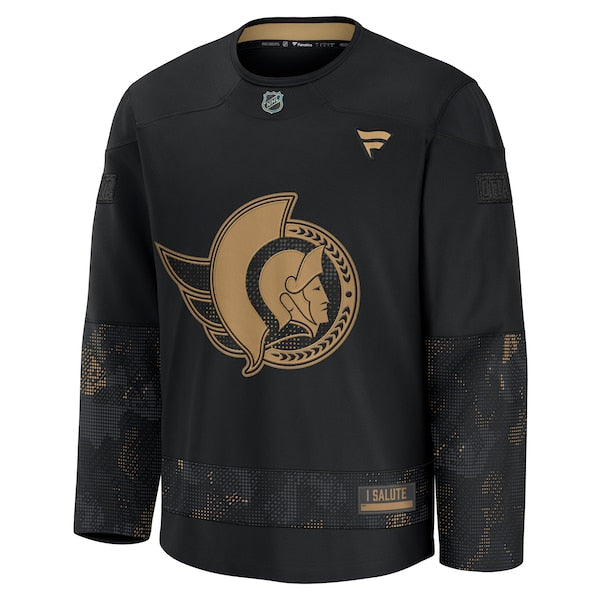 Ottawa Senators  2024 Military Appreciation Practice Jersey - Black