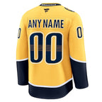 Nashville Predators  Home Premium Custom Jersey - Gold/White