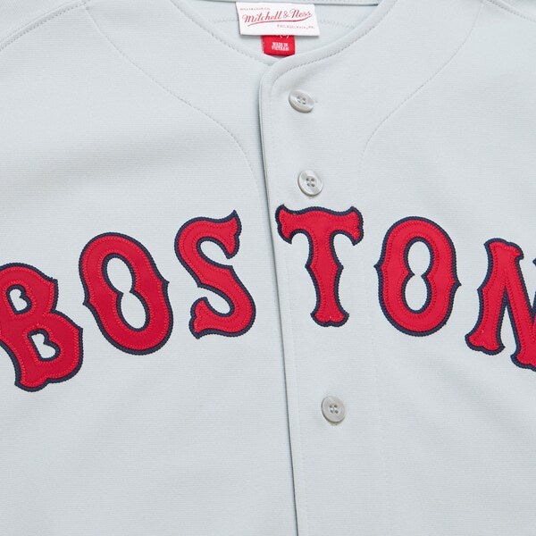 Pedro Martinez Boston Red Sox 2004 Cooperstown Collection Authentic Throwback Jersey - Gray