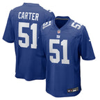 Abdul Carter New York Giants Nike 2025 NFL Draft First Round Pick Game Jersey - Royal/Red/White