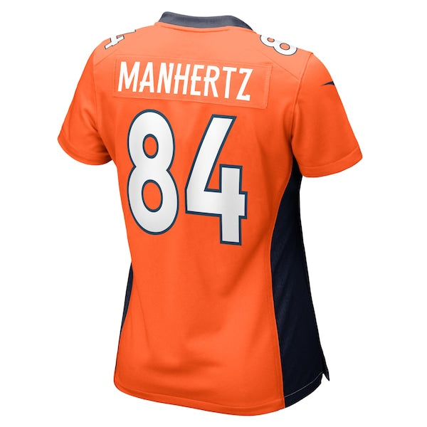 Chris Manhertz Denver Broncos Nike Women's Game Player Jersey - Orange