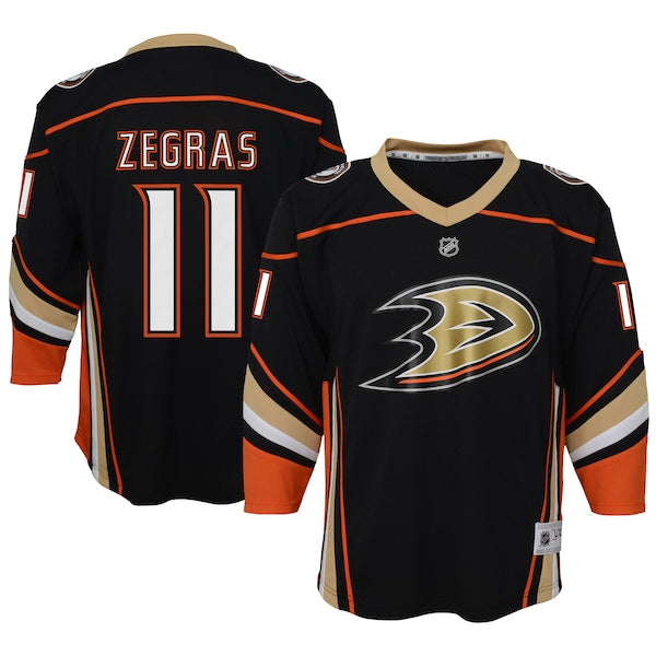 Trevor Zegras Anaheim Ducks Youth Home Replica Player Jersey - Black