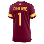 Noah Igbinoghene Washington Commanders Nike Women's  Game Jersey -  Burgundy