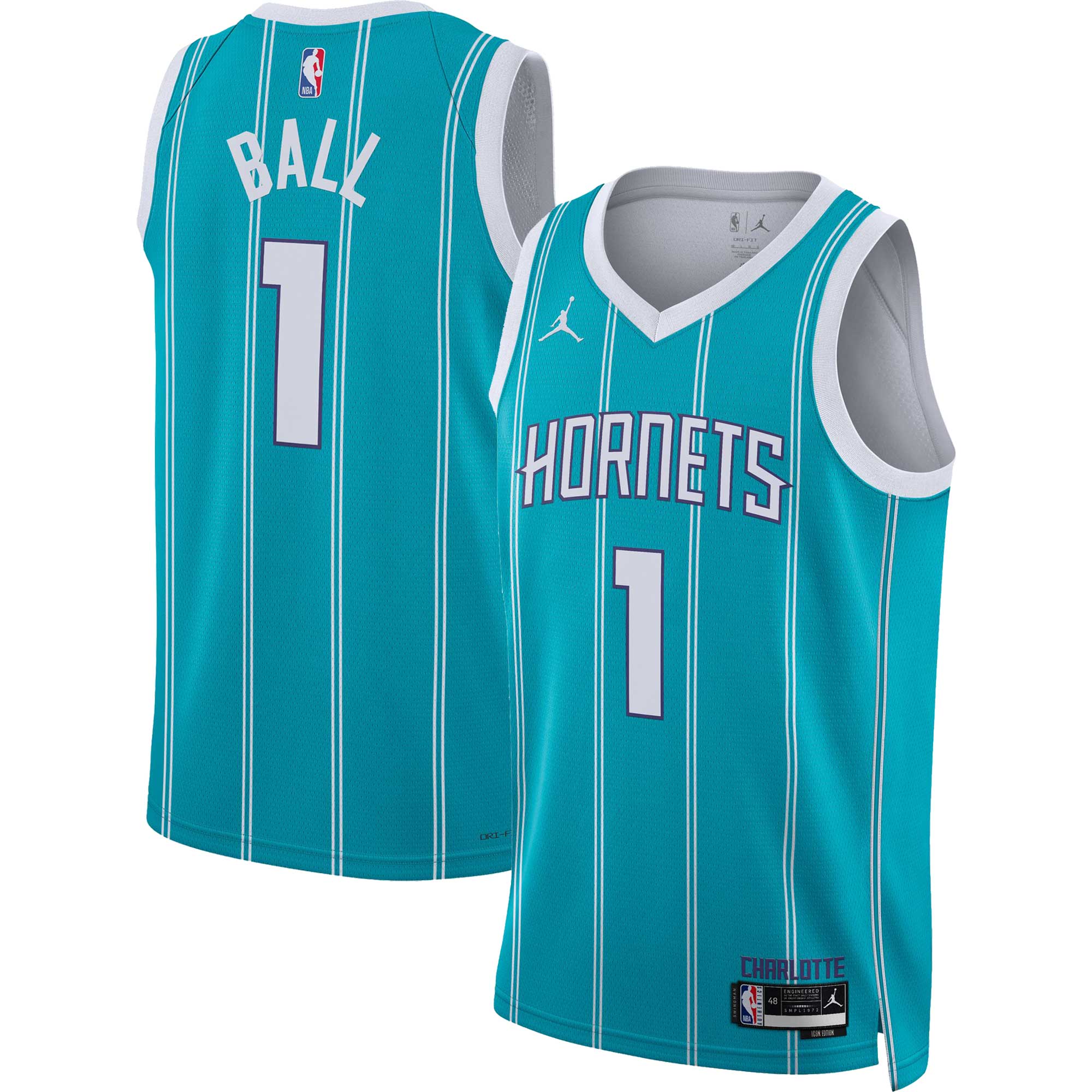 LaMelo Ball Charlotte Hornets Jordan Brand Unisex Swingman Jersey - Association Edition - White/Teal