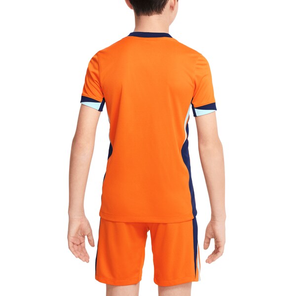 Netherlands National Team Nike Youth 2024 Home Replica Blank Jersey - Orange