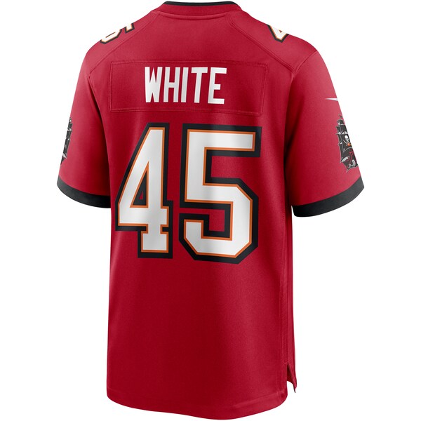 Devin White Tampa Bay Buccaneers Nike Player Game Jersey - Red/Pewter
