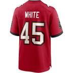 Devin White Tampa Bay Buccaneers Nike Player Game Jersey - Red/Pewter