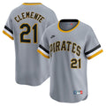 Roberto Clemente Pittsburgh Pirates Nike Throwback Cooperstown Collection Limited Jersey - Gray