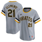 Roberto Clemente Pittsburgh Pirates Nike Throwback Cooperstown Collection Limited Jersey - Gray