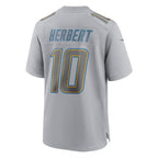 Justin Herbert Los Angeles Chargers Nike Atmosphere Fashion Game Jersey - Gray