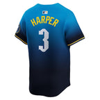 Bryce Harper Philadelphia Phillies Nike 2024 City Connect Limited Player Jersey - Blue