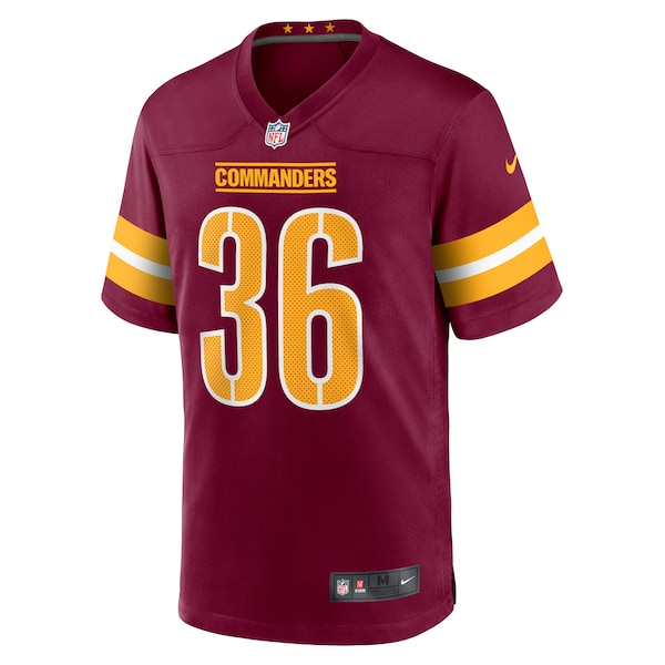 Danny Johnson Washington Commanders Nike  Game Jersey -  Burgundy