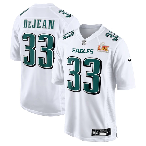 Cooper DeJean Philadelphia Eagles Nike Super Bowl LIX Fashion Game Jersey - Tundra White