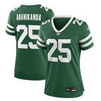 Israel Abanikanda New York Jets Nike Women's Team Game Jersey - Legacy Green