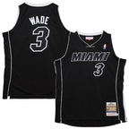 Dwyane Wade Miami Heat  2011/12 Hardwood Classics Authentic Jersey - Black