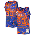 Patrick Ewing New York Knicks 1985/86 Hardwood Classics Lunar New Year Swingman Jersey - Blue