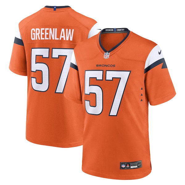 Dre Greenlaw Denver Broncos Nike Team Game Jersey -  Orange