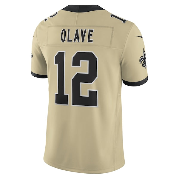 Chris Olave New Orleans Saints Nike Gameday Golds Alternate Vapor F.U.S.E. Limited Jersey - Gold/Black