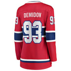 Ivan Demidov Montreal Canadiens  Women's Home Breakaway Player Jersey - Red