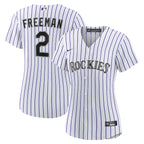 Tyler Freeman Colorado Rockies Nike Women's Home Replica Jersey - White