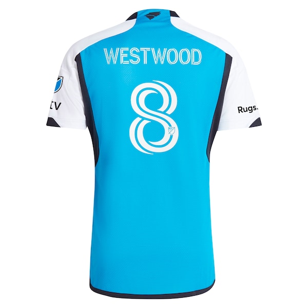 Ashley Westwood Charlotte FC adidas 2024 The Carolina Kit: Explore Authentic Player Jersey - Blue