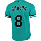 Andre Dawson Florida Marlins Fashion Cooperstown Collection Mesh Batting Practice Jersey - Teal
