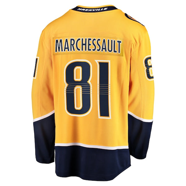 Jonathan Marchessault Nashville Predators  Home Premier Breakaway Player Jersey - Gold
