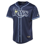 Tampa Bay Rays Youth Road Limited Jersey - Navy/Light Blue