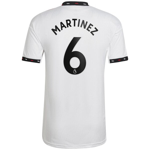 Lisandro Martínez Manchester United adidas 2022/23 Away Replica Player Jersey - White