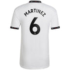 Lisandro Martínez Manchester United adidas 2022/23 Away Replica Player Jersey - White