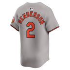 Gunnar Henderson Baltimore Orioles Nike Road Limited Player Jersey - Gray/White