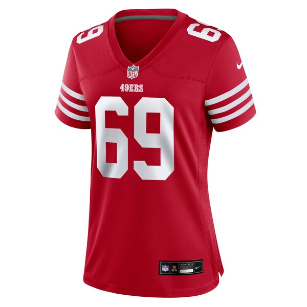 Zack Johnson San Francisco 49ers Nike Women's Team Game Jersey -  Scarlet