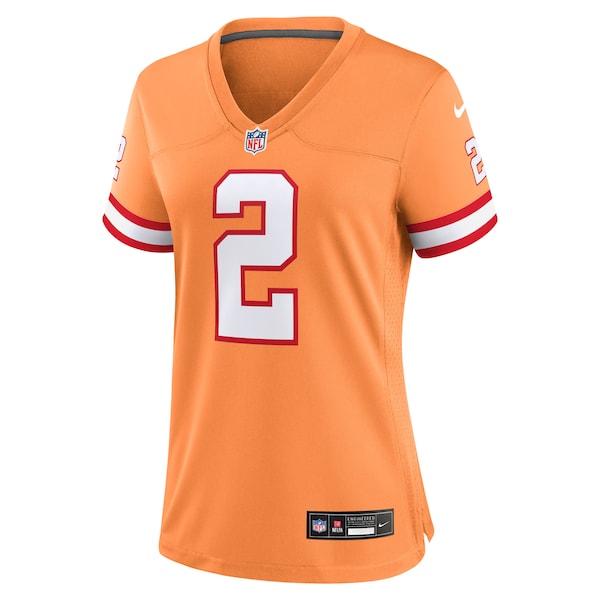 Emeka Egbuka  Tampa Bay Buccaneers Nike Women's Alternate 2  Game Jersey - Creamsicle/White/Red
