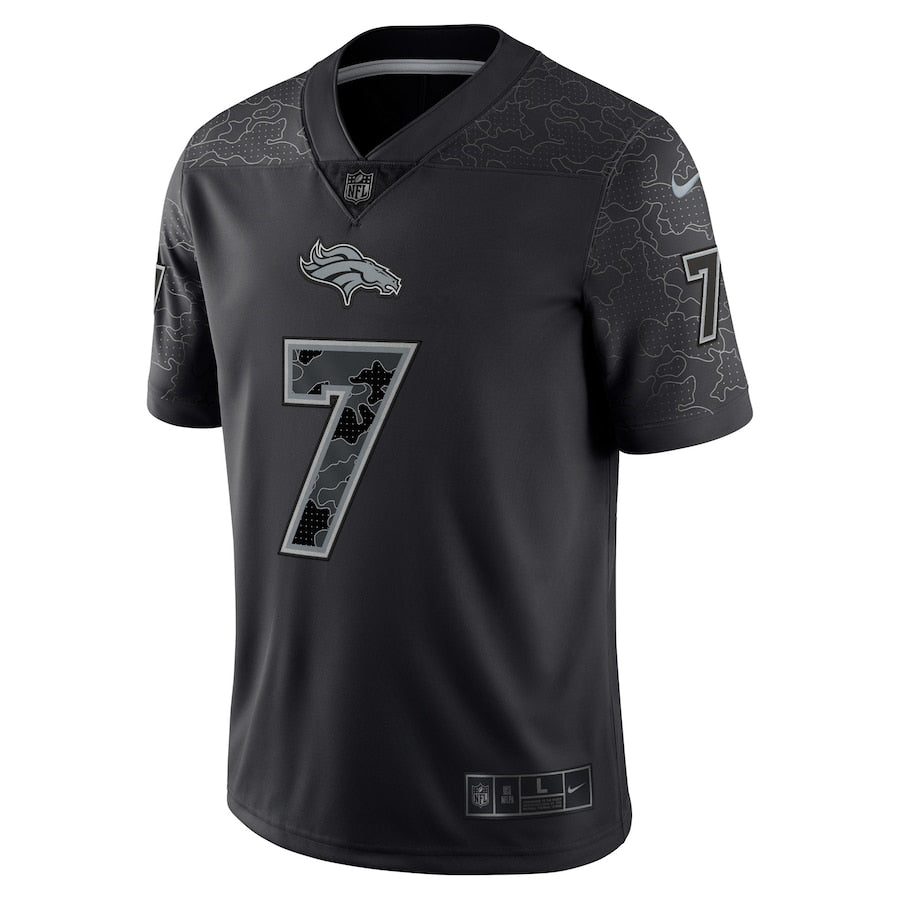 John Elway Denver Broncos Nike RFLCTV Limited Jersey - Black