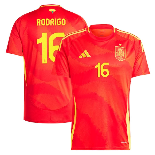 Rodrigo Spain National Team adidas 2024 Home Replica Jersey - Scarlet