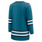 San Jose Sharks  Women's Home Breakaway Jersey - Teal