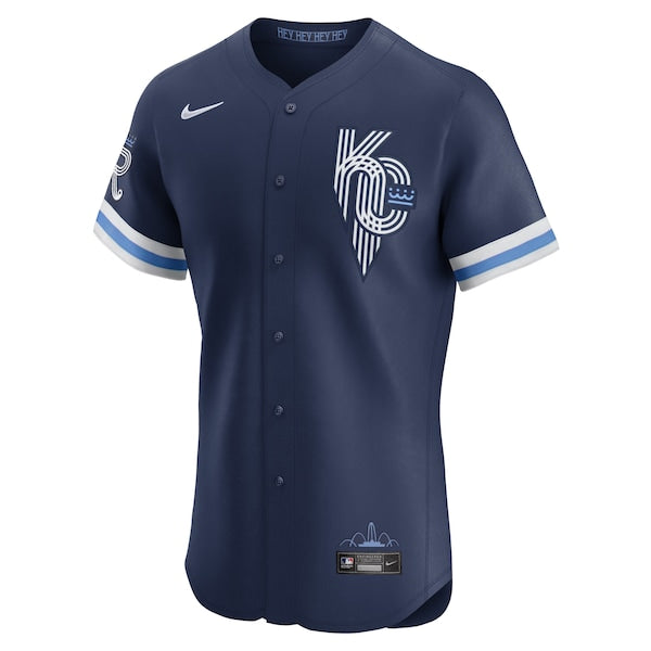 Kansas City Royals Nike City Connect Elite Jersey - Navy